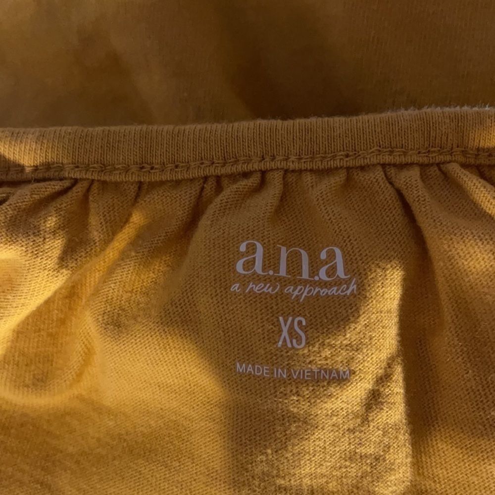 Ana mustard spaghetti strap lounge dress size xs - Picture 5 of 5